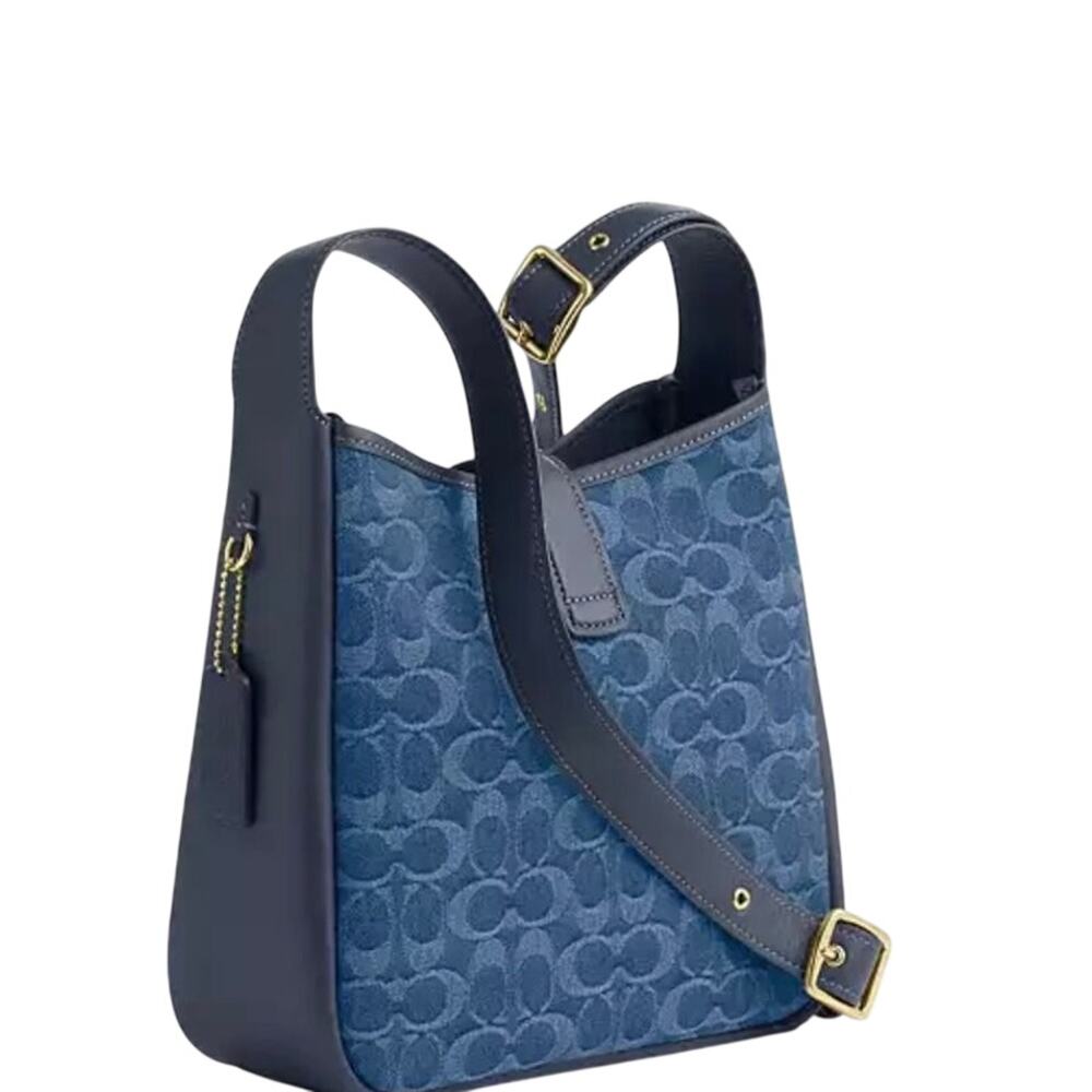 Coach Hadley Convertible Crossbody Bag In Signature Denim - Picture 6 of 8